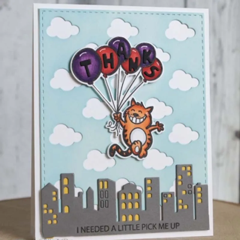 Металлические штампы для вырезания облаков фоновая вырезанная форма украшения