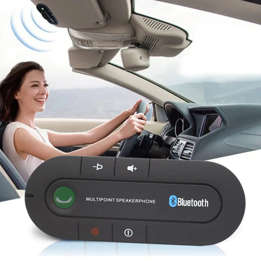 Bluetooth приемник громкой связи автомобильный комплект солнцезащитный козырек клип аудио адаптер беспроводной многоточечный Громкая связь авто стерео Mp3 плеер