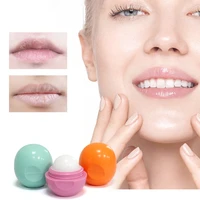 marlylufe round ball natural embellish lip balm 3 color flavor lip care for autumn winter protect moisture lip makeup
