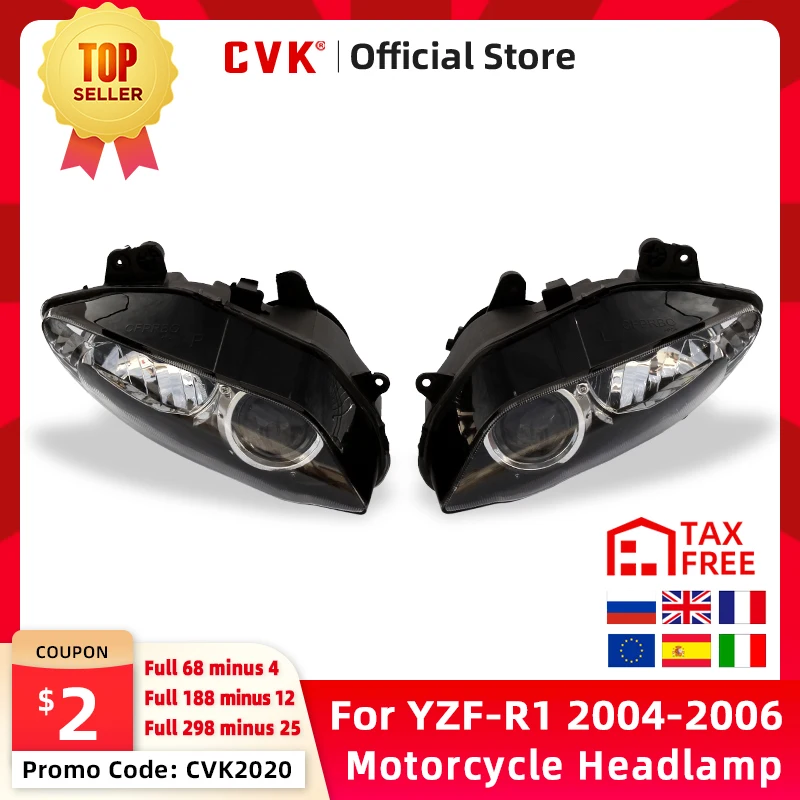 CVK фара для мотоцикла YAMAHA YZF 1000 R1 2004 2005 2006 YZF-R1 04 05 06 в сборе |