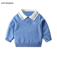 mudkingdom baby boys knitted sweaters spring lightweight casual lapel children tops long sleeve kids clothes for boys