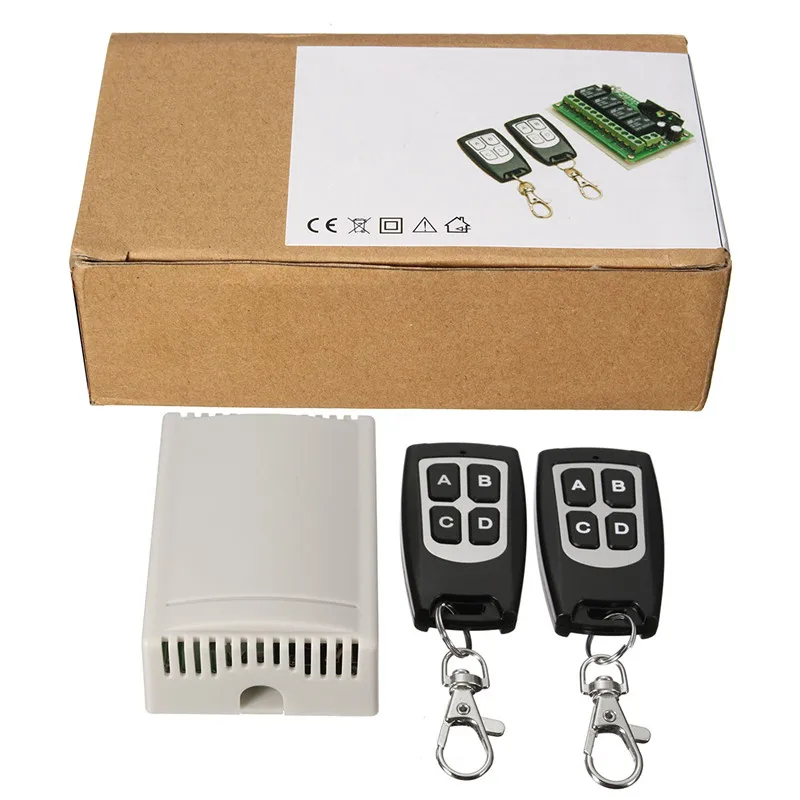 Новый четырехканальный беспроводной пульт дистанционного управления 12 В + 2