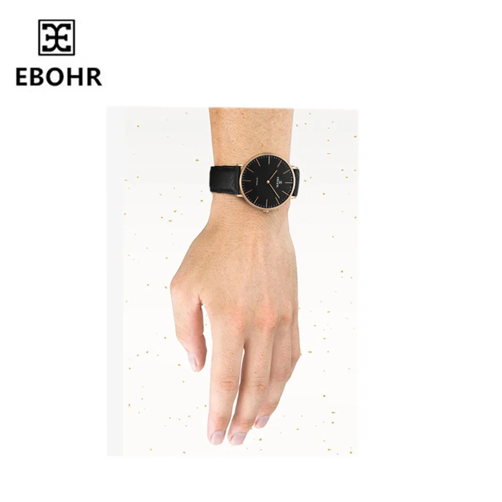 EBOHR тренд мужские и женские часы с модным ремешком пара кварцевые скандинавские