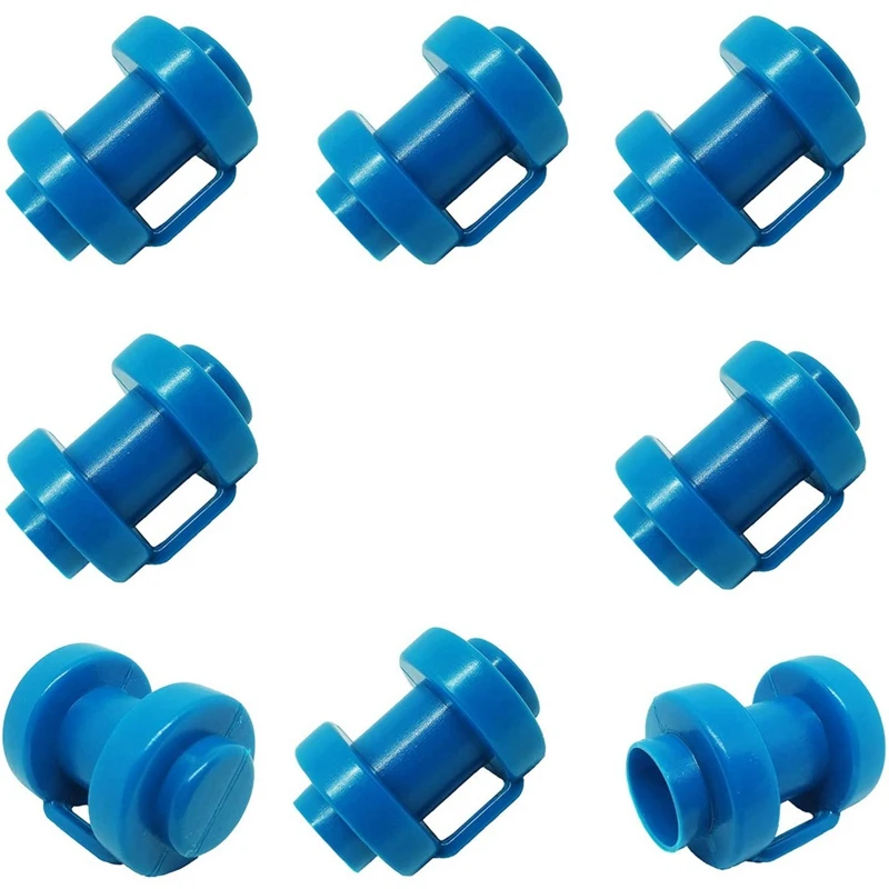 

8Pcs PlasticTrampoline Pole Cap 25mm Diameter Enclosure Safety Caps with Screw Thumb for Trampoline Net
