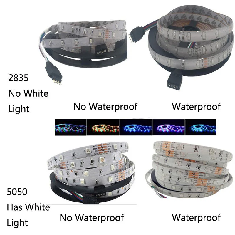 Rgb led 3528 2835 гибкая света не водонепроницаемый 5 м 300LED+ 24key ИК-пульт дистанционного управления+ DC12V питания Адаптер ЕС/США/AU/UK