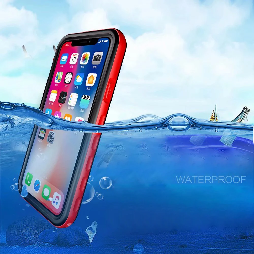 

Olhveitra Waterproof Case For iPhone 11 Pro XS MAX XR X 6 6S 7 8 Plus hockproof Swimming Diving Cover Outdoor Underwater Coque