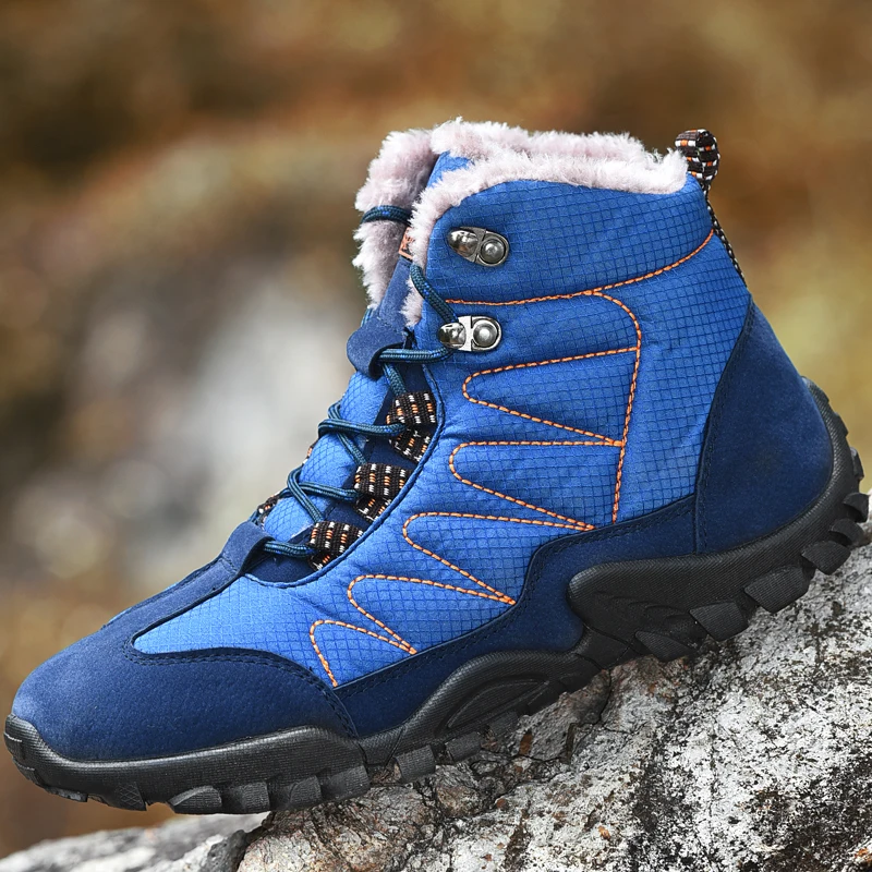 Мужские зимние ботинки мужская повседневная теплая обувь мужские