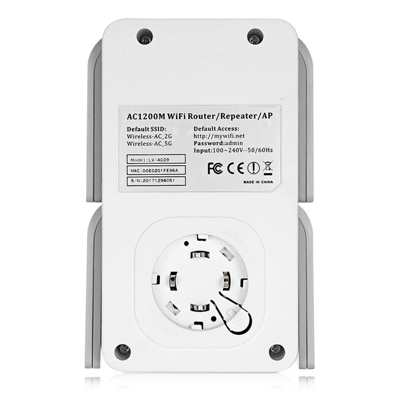 

PIX-LINK 1200Mbps Wireless-AC Dual Band Repeater/AP Wireless Range Extender Signal Amplifier with 4 Antennas EU Plug