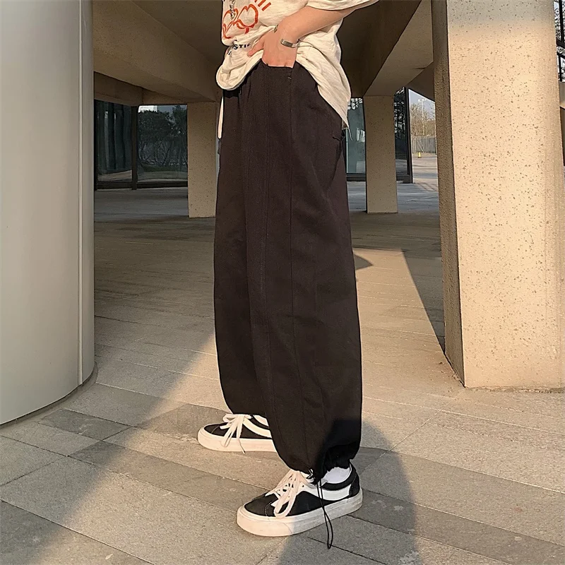 

High Waist Wide Leg Pants for Women Clothes Korean Ins Hipster Solid Causal Long Capris Loose Trousers Straight Sweatpants 2021