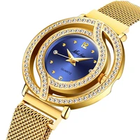 magnetic watch women hollow blue quartz elegant gold ladies wrist watch relogio masculino milan women watch wrist