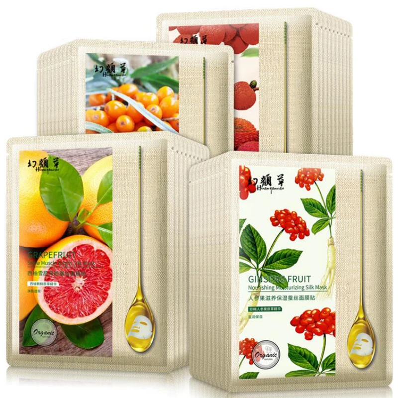 

New Arrival Fruit Mask Grapefruit Extracts Essence Facial Mask Hydration Moisturizing Facial Skin Care Wrapped Mask