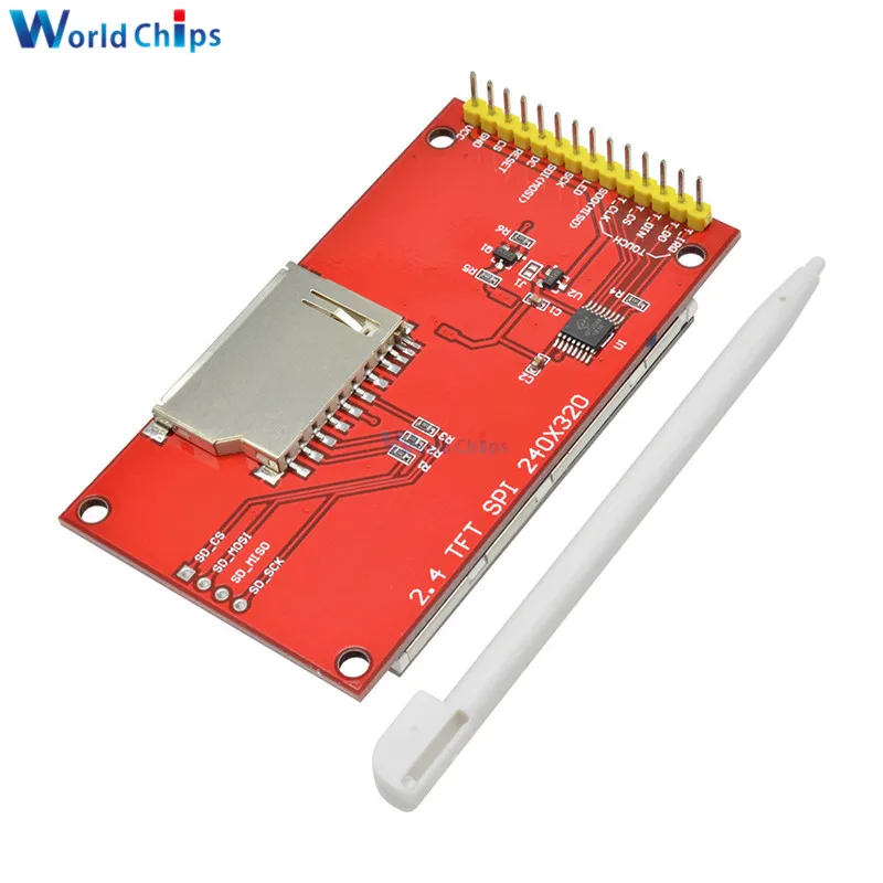 2,4 дюймов 2," TFT 320x240 SPI TFT lcd модуль последовательного порта ILI9341 сенсорный экран резистивный сенсорный экран USART UART HMI
