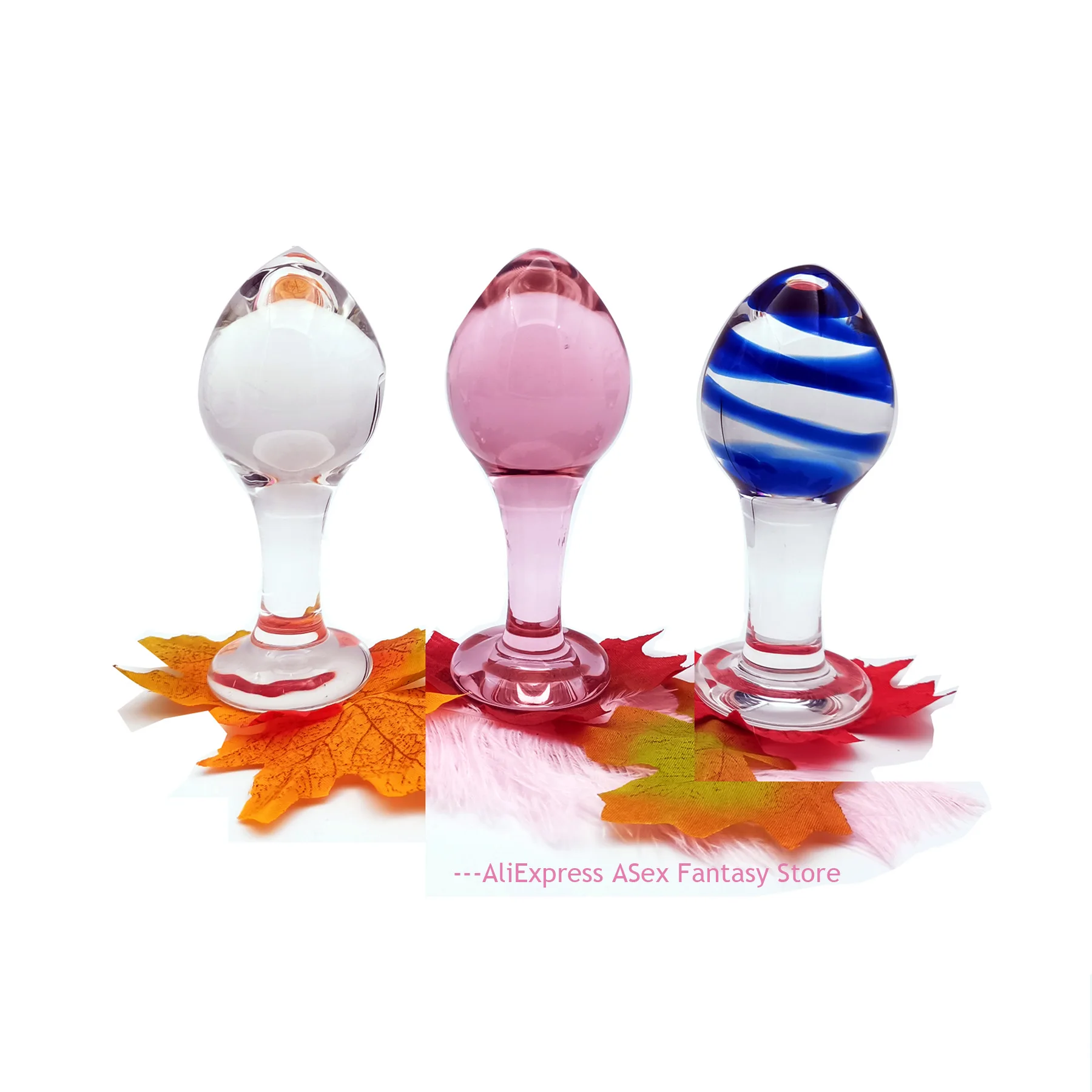 Анальная пробка из стекла Pyrex стеклянная для пениса эротические игрушки анальный