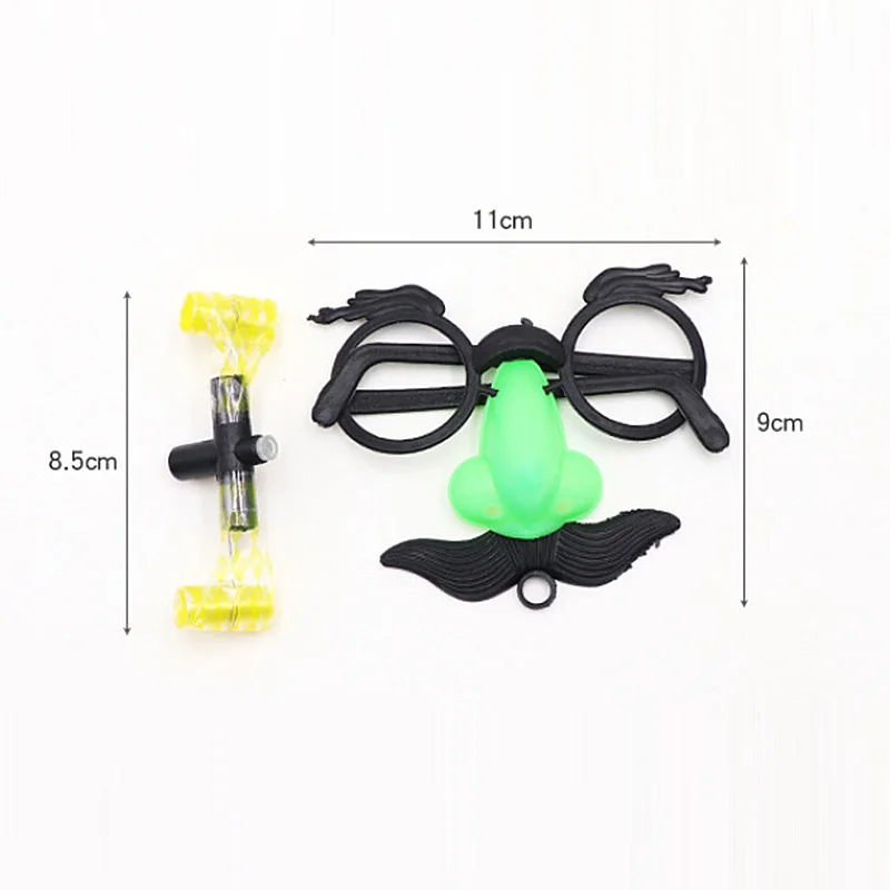 

Halloween Fake Mask Cute Black Big Nose Funny Glasses Mustache Eyebrow For Halloween Party Decor Clown Costume Props