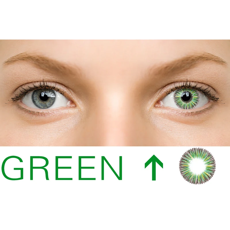 Цветные контактные линзы для глаз косплей на Хэллоуин красивый ученик женщины