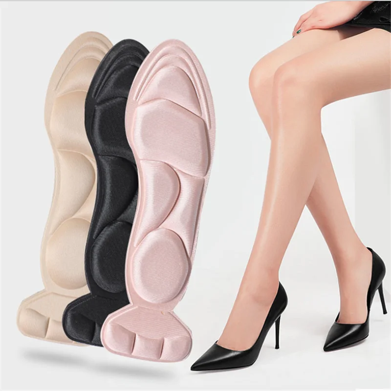 

Women's Fashion Insoles Massage High-heeled Shoes Insoles Anti-slip Absorption 4D Breathable Insole