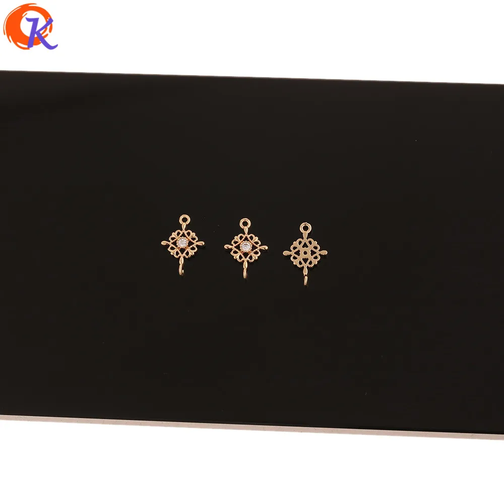 Сердечный дизайн 100 шт 10*14 мм ювелирные аксессуары/ручная работа/CZ серьги