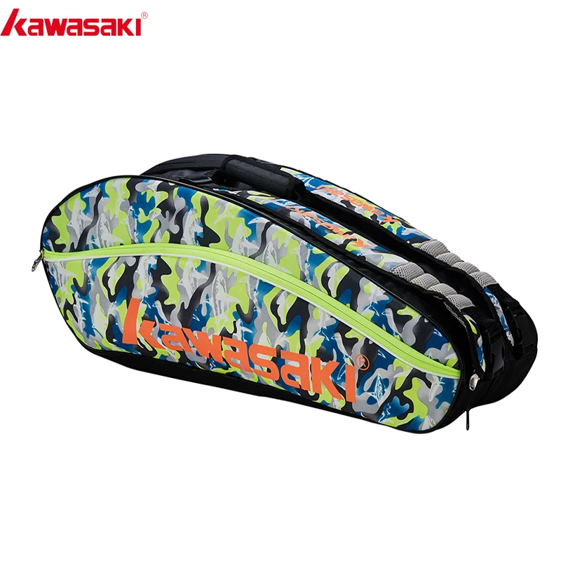 

Kawasaki Badminton Bag Large Capacity Racquet Basic Series SportsBag For 6 Badminton Rackets KBB-8688