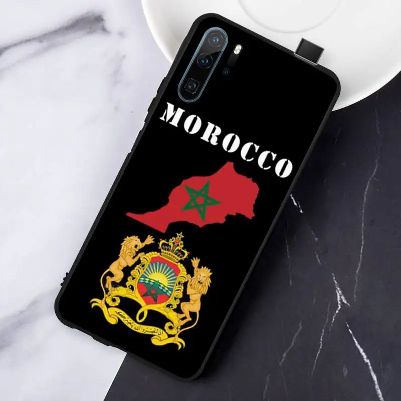 

Morocco Flag Coat Of Arms high quality Phone Case funda For Huawei honor Mate P 10 20 30 40 Pro 10i 9 10 20 8 x Lite