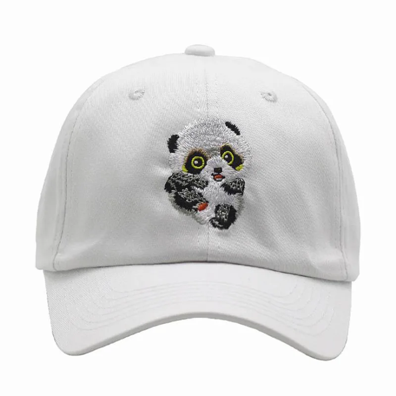 LA Новинка бейсболка с золотыми цепочками и пандой изогнутая Кепка для мужчин