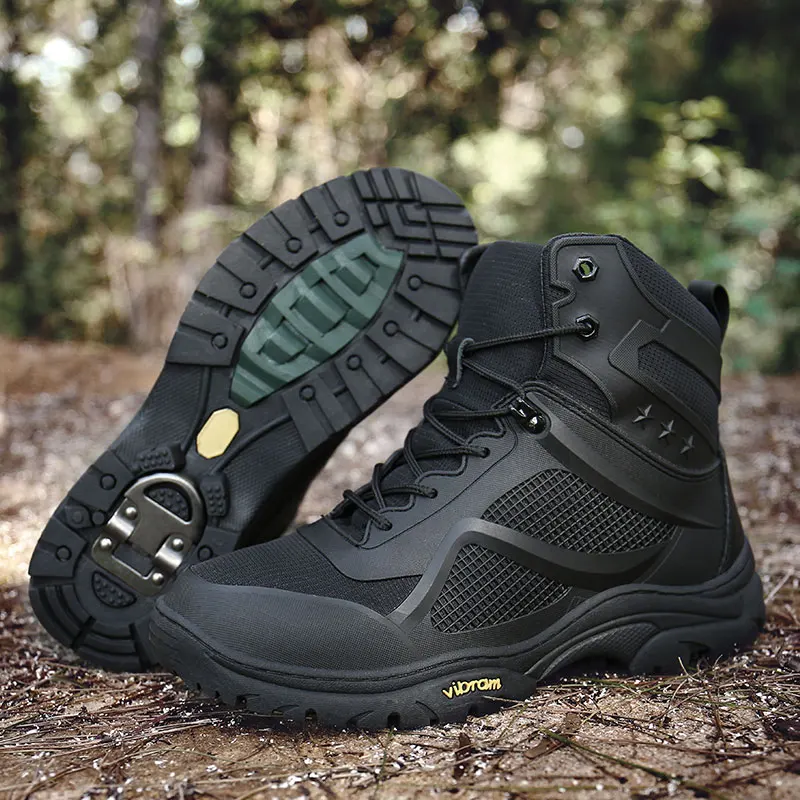 coturno bota masculina tenis masculino calcados calçados masculinos boots for men botina cuturno cano alto coturnos Inverno Exército Tático Militar Botas Homens Sapatos de Couro À Prova D' Água Para O Homem de Combate