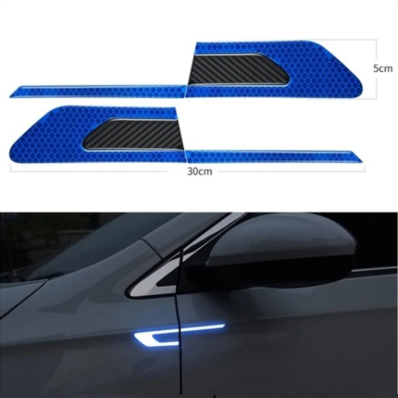 

Bumper bumper door scratch-proof glow-light rear view mirror bumper sticker