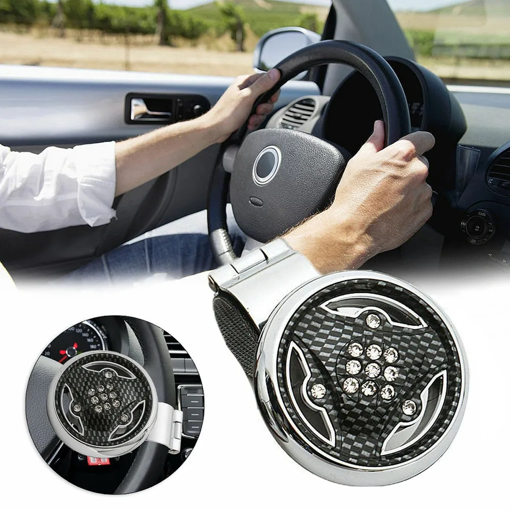 

Universal Car Truck Steering Wheel Aid Power Handle Assister Spinner Knob Ball Durable Anti-Slip Rotation Automotive Goods