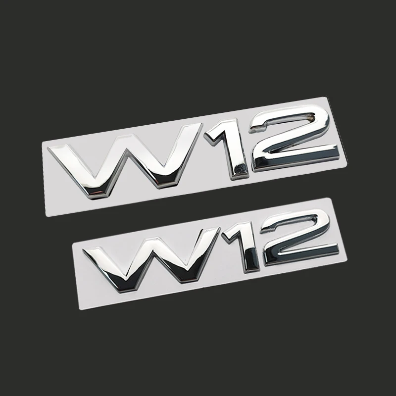 Металлическая 3d-эмблема W12 для Audi S Line RS S3 S4 S5 S6 S8 RS3 RS4 RS5 RS6 A3 A4 A5 A6 A8 автомобильный