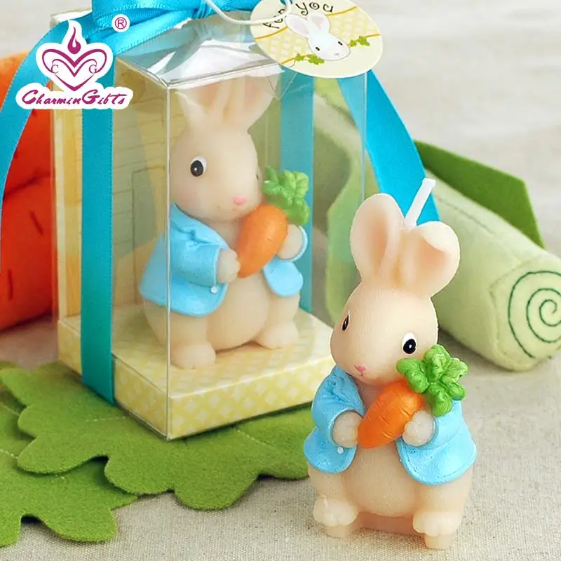 Морковный кролик Бездымная свеча торт Топпер Декор детский душ - Цена: 1 438,34 руб.