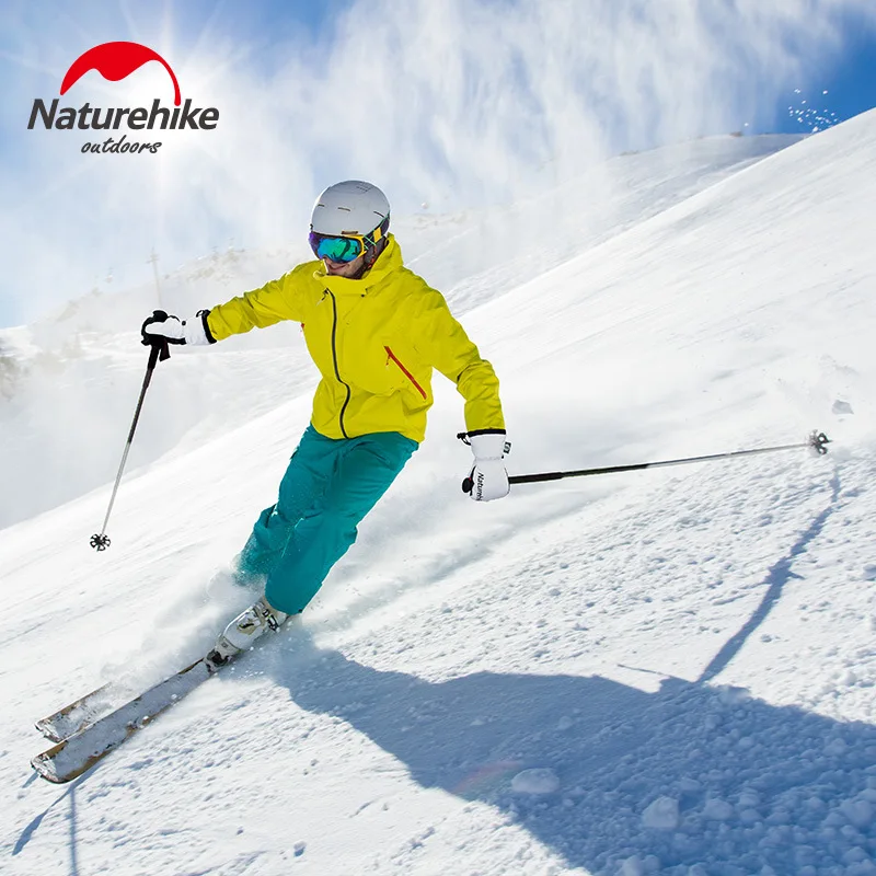 Теплые лыжные перчатки Naturehike GL08 на утиной ладони зимние мужские и женские