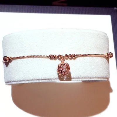 Блестящий хрустальный полый шар из бисера браслеты для женщин лучший подарок