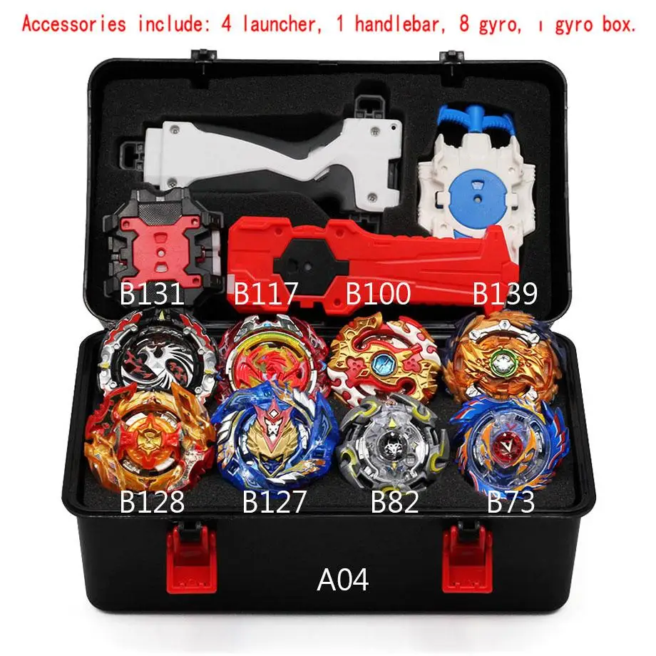 Beyblade Burst B-150 Bey Blade игрушка из металла Funsion Bayblade набор коробка для хранения с ручкой пусковая пластиковая коробка игрушки Рождественский подарок