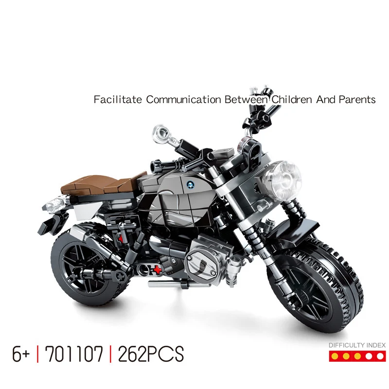 Немецкий бренд calssic мотоцикл bm R nineT чистая техника строительные блоки модель