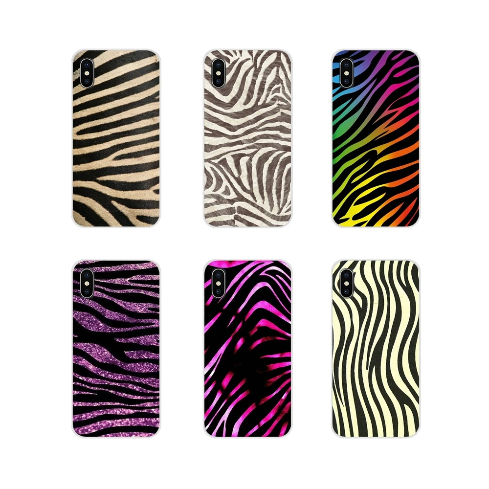 Cell Phone Skin Case For Apple iPhone X XR XS 11Pro MAX 4S 5S 5C SE 6S 7 8 Plus ipod touch 5 6 Zebra Strips Top Detailed Popular | Мобильные