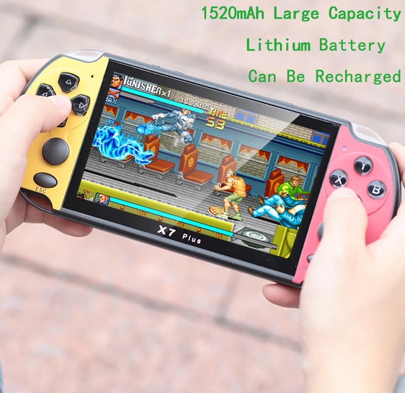 Новая Ретро игровая консоль 5,1 дюймов портативный игровой плеер встроенный 3000 игр классические MP4 видео игровые приставки Поддержка загрузки игры
