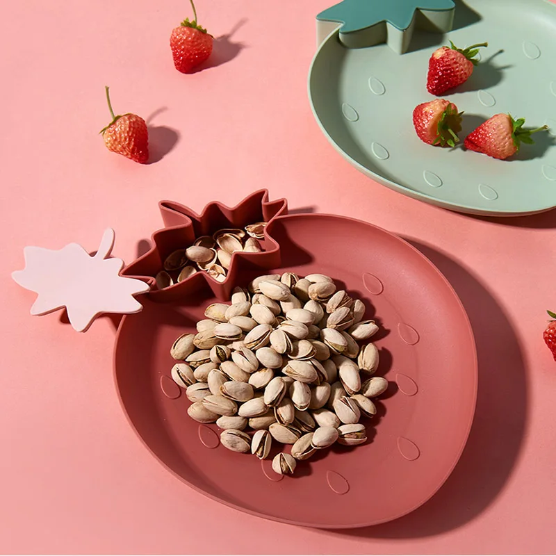 Пластиковые тарелки закуски посуда десертный лоток рождественские столовые