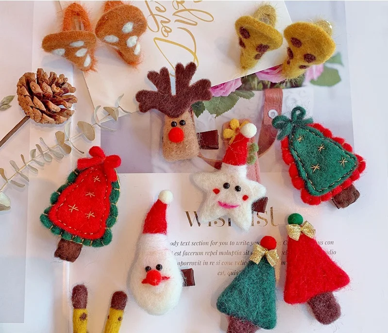 Модные милые повязки для волос с жирафом оленями ушками Санта Клауса звездой