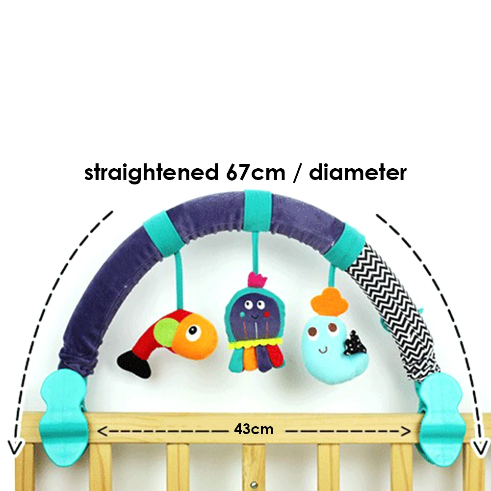 

Soft Infant Crib Bed Stroller Rattle Cute Animals Mobile Bed Toys Children Soft Infant Crib Bed Stroller Rattle Sensory Toy