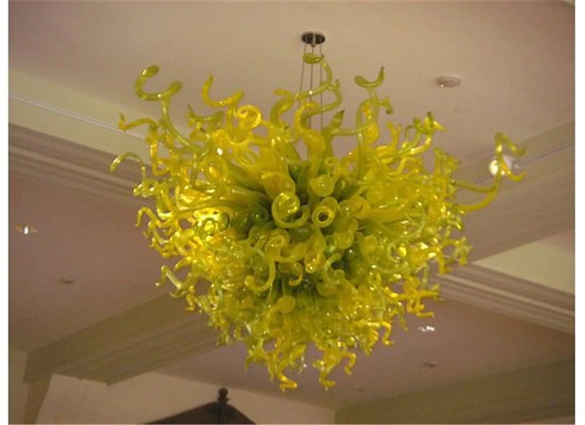 

100% Mouth Blown Glass Pendant Lamps for Living Room Art Deco Chihuly Style Chandeliers