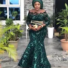 Платье Де Феста Лонго Охотник платье на выпускной фасона Русалка Vestidos официальная Вечеринка платья 34 рукав вечернее платье, декольте, с аппликацией