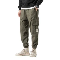 men side pockets cargo pants 2021 spring autumn new hip hop casual jogging trousers korea style fashion streetwear sweatpants