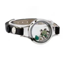 Женский браслет-медальон из ПУ кожи, 25 мм