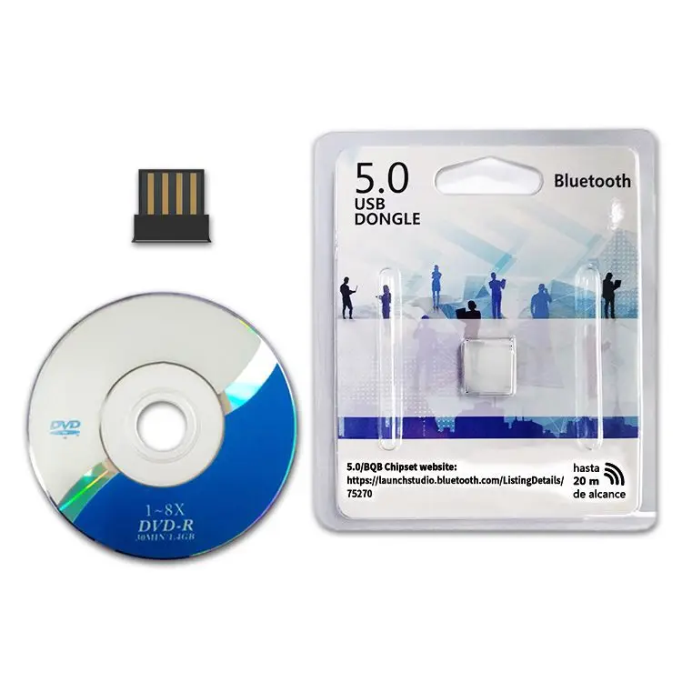 Usb Bluetooth Adapter 5.0 Desktop Laptop Launch Receiver Headset Keyboard Mouse Printer |