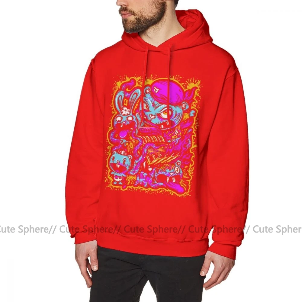 Happy Tree Friends худи Happy Tree Семейные худи хлопковый пуловер для улицы худи XXL популярные белые зимние толстовки с длинными рукавами - Цвет: Red