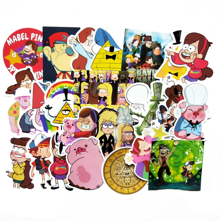 26 шт. ПВХ забавные аниме гравитационные падения водонепроницаемый автомобильный