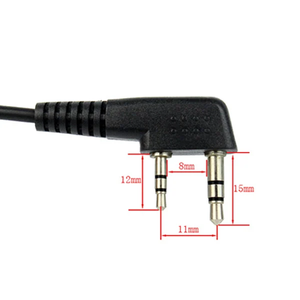 Горячая 3c-выдвижная гарнитура с микрофоном и креплением на горле PTT рация наушник
