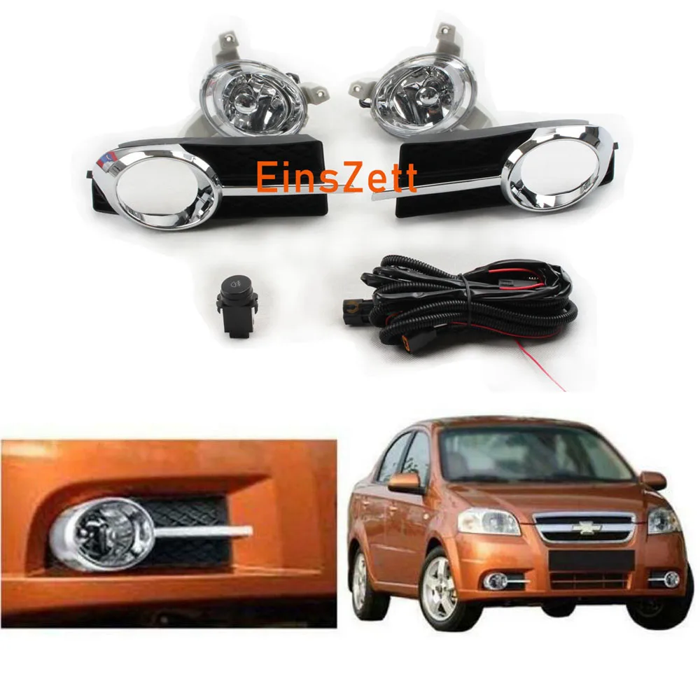 1 комплект автомобильных противотуманных светильник в сборе для Chevrolet Aveo Sedan/PT G3