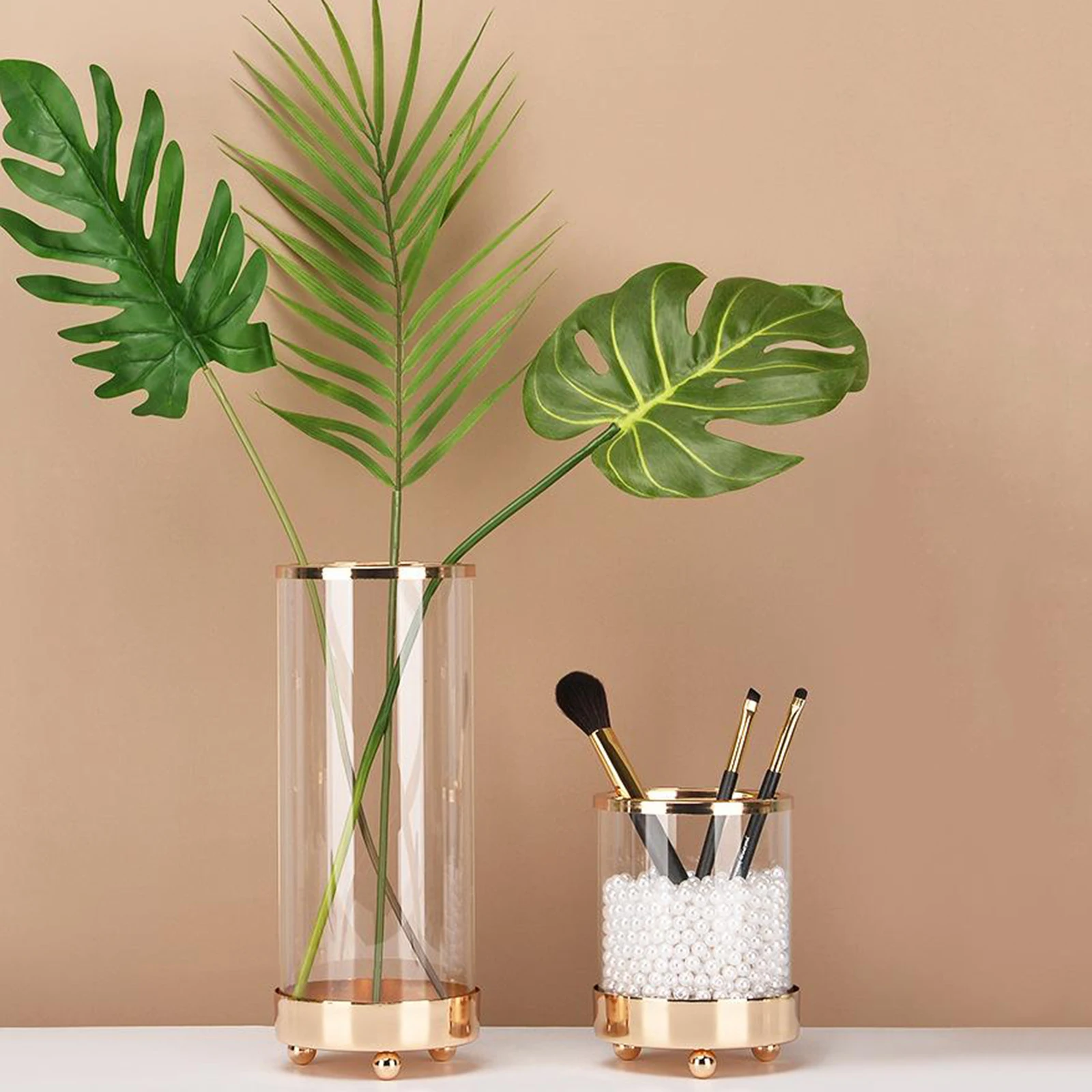 

Nordic Style Glass Flower Bud Vase Floral Container Home Centerpieces Decor