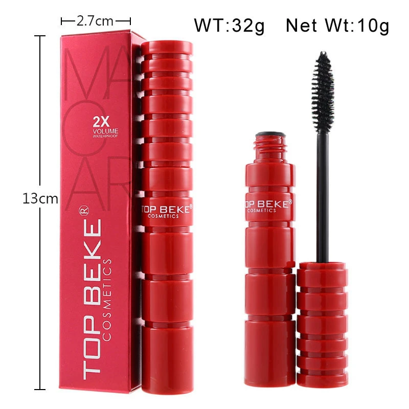 4D объем красная туба тушь для ресниц подкручивание густые ресницы водостойкая 3d