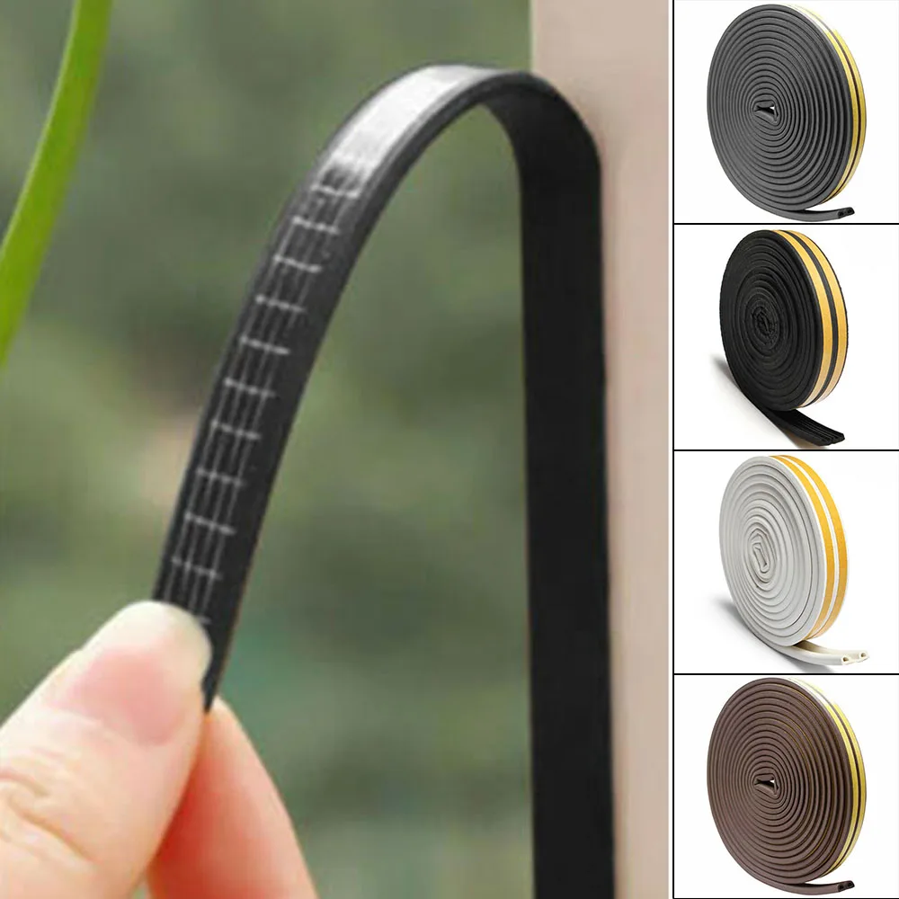 

DIY Draught Excluder Self-Adhesive Rubber Door Window Seal Strip 1 Roll Foam